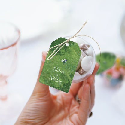 Geschenkbox Hochzeit Ball mit Wimpel-Etikett foto N° 3