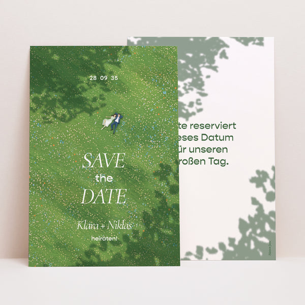 Save the date Karte Hochzeit PortraitPorträt foto