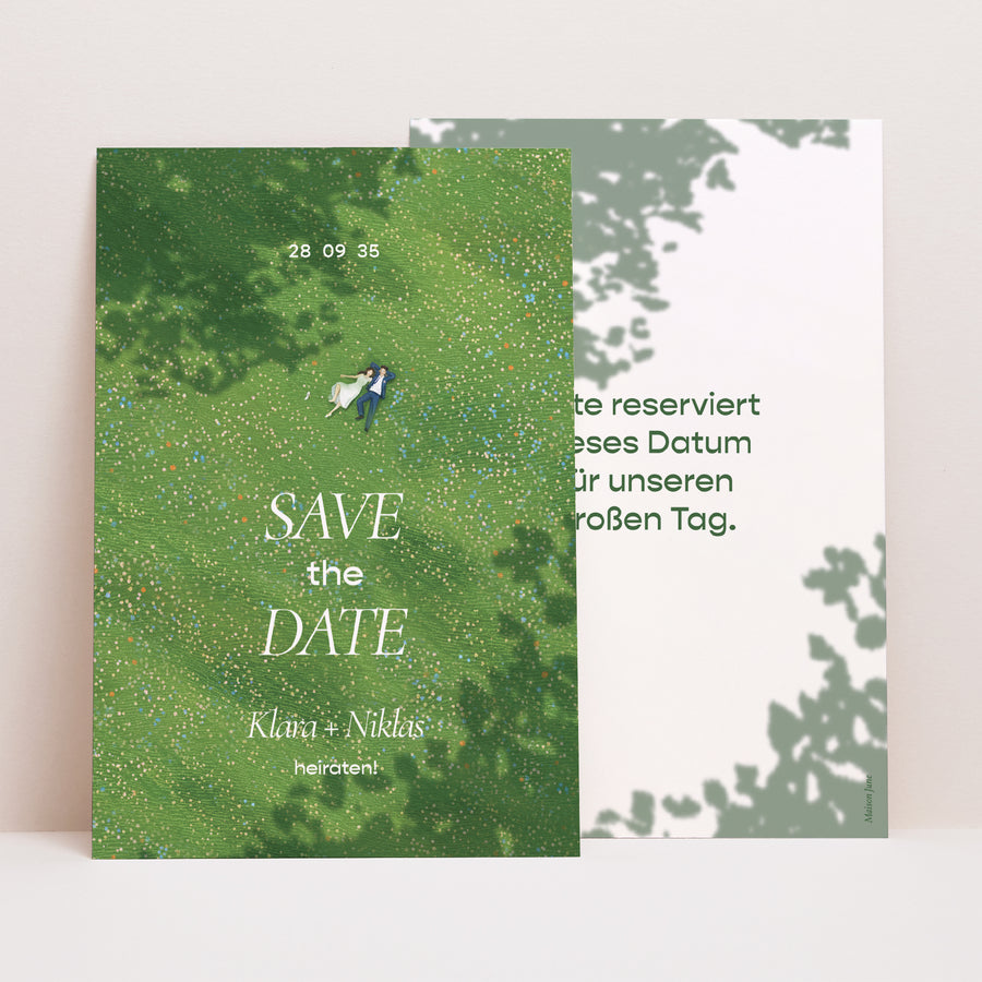 Save the date Karte Hochzeit PortraitPorträt foto