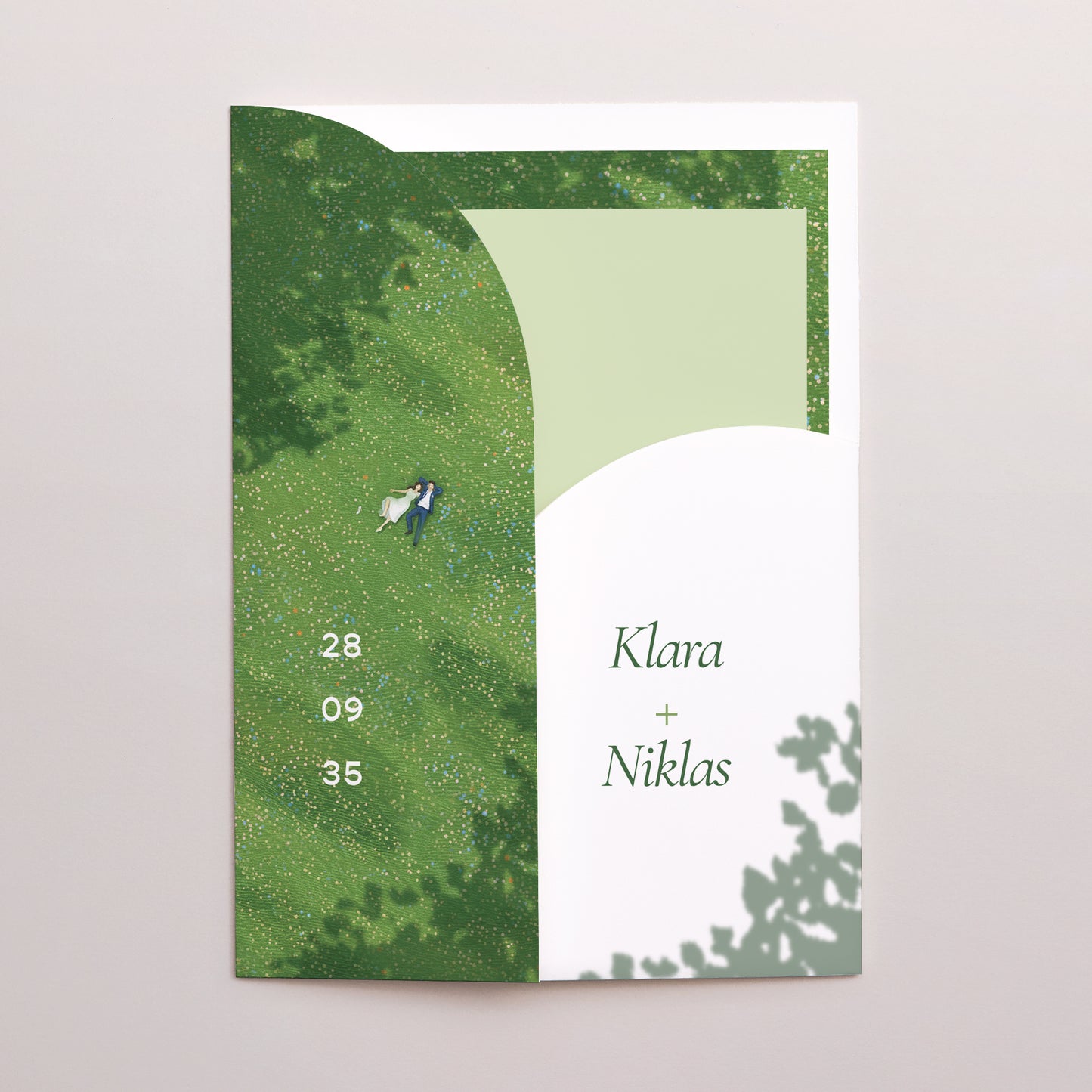Hochzeitseinladung Hülle für 2 Karten foto N° 2