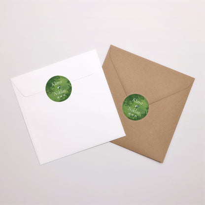 Sticker Hochzeit Rund foto N° 4