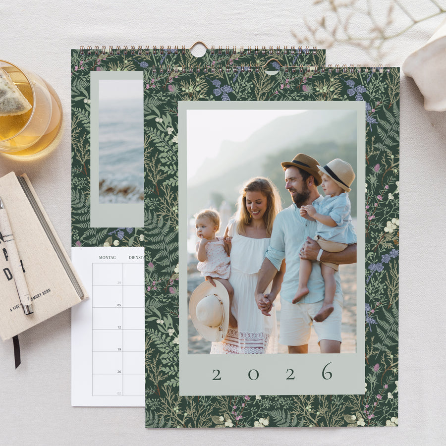 Kalender Weihnachten Wandgemälde A3 Winterlaub foto