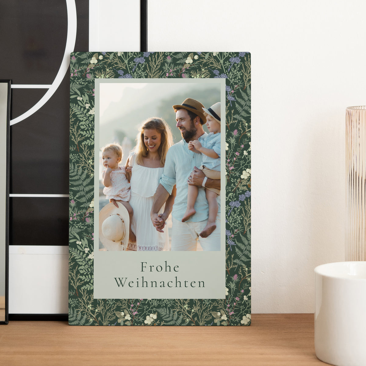 Fotorahmen Weihnachten PortraitPorträt Winterlaub foto N° 2