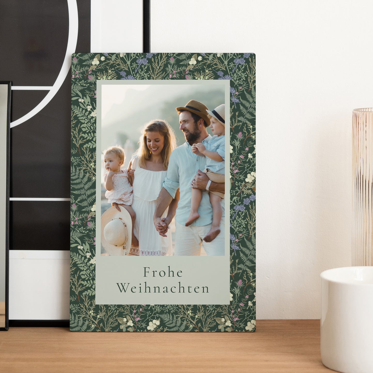 Fotorahmen Weihnachten PortraitPorträt Winterlaub foto N° 2
