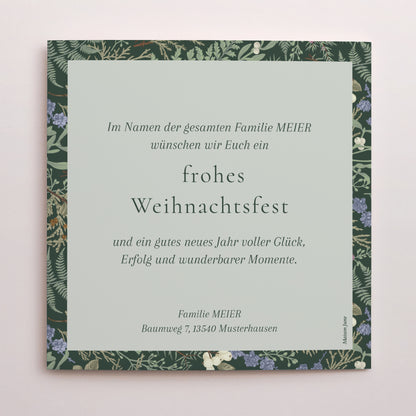 Weihnachtskarte Weihnachten Schallplattenhülle Winterlaub foto N° 3