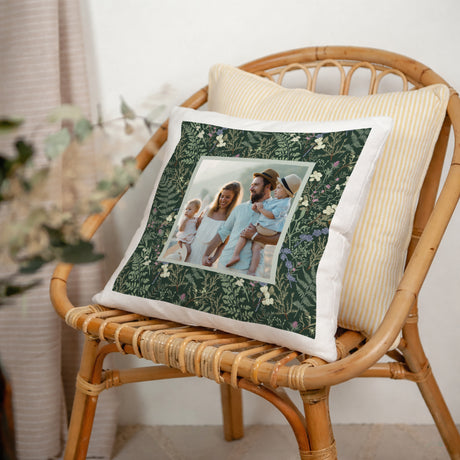 Kissen Weihnachten Natürliche Beige Winterlaub