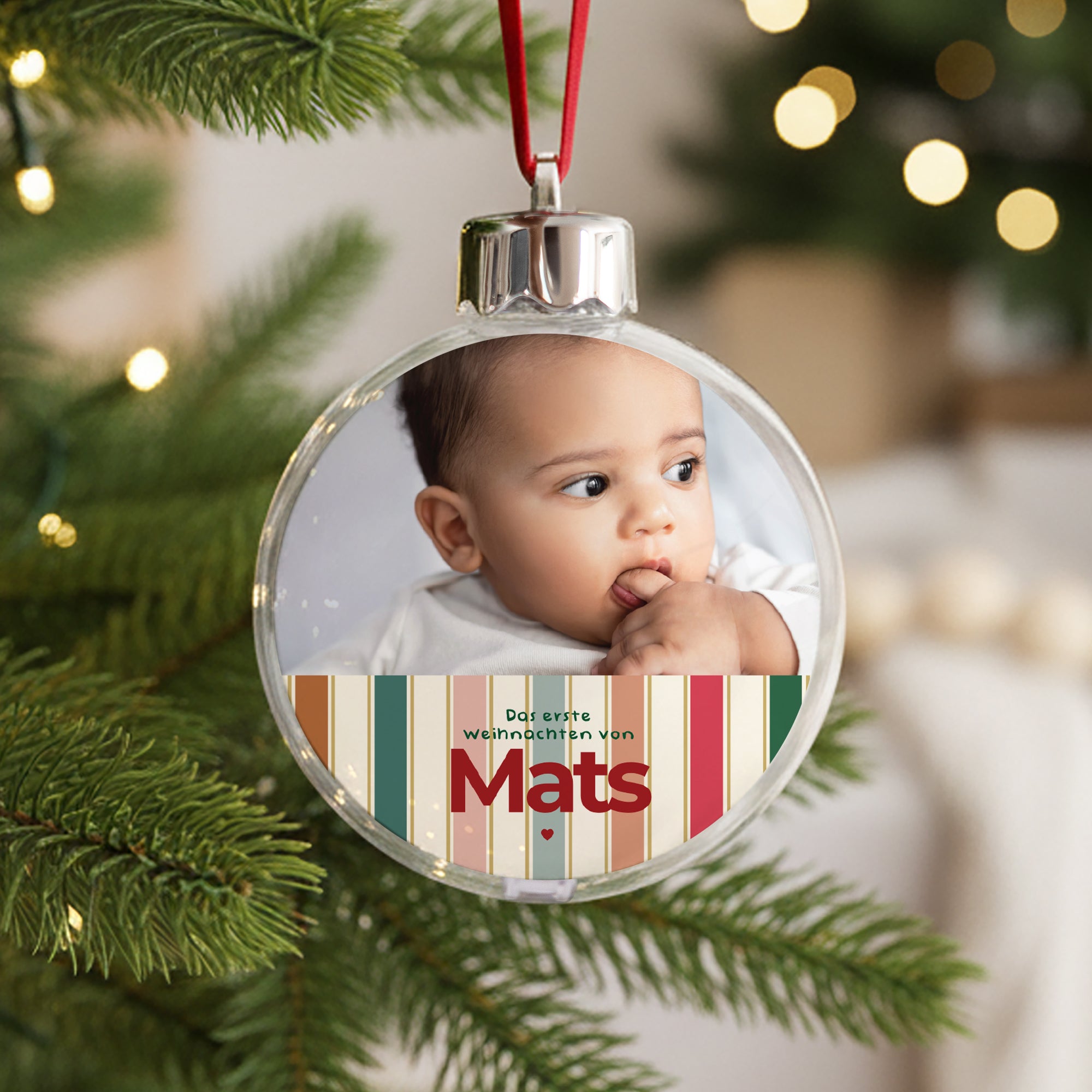 Weihnachtskugel Weihnachten Runde Der erste meiner Weihnachten foto N° 1