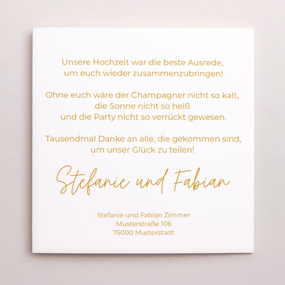 Dankeskarte Hochzeit Schallplattenhülle L'amour. foto N° 3