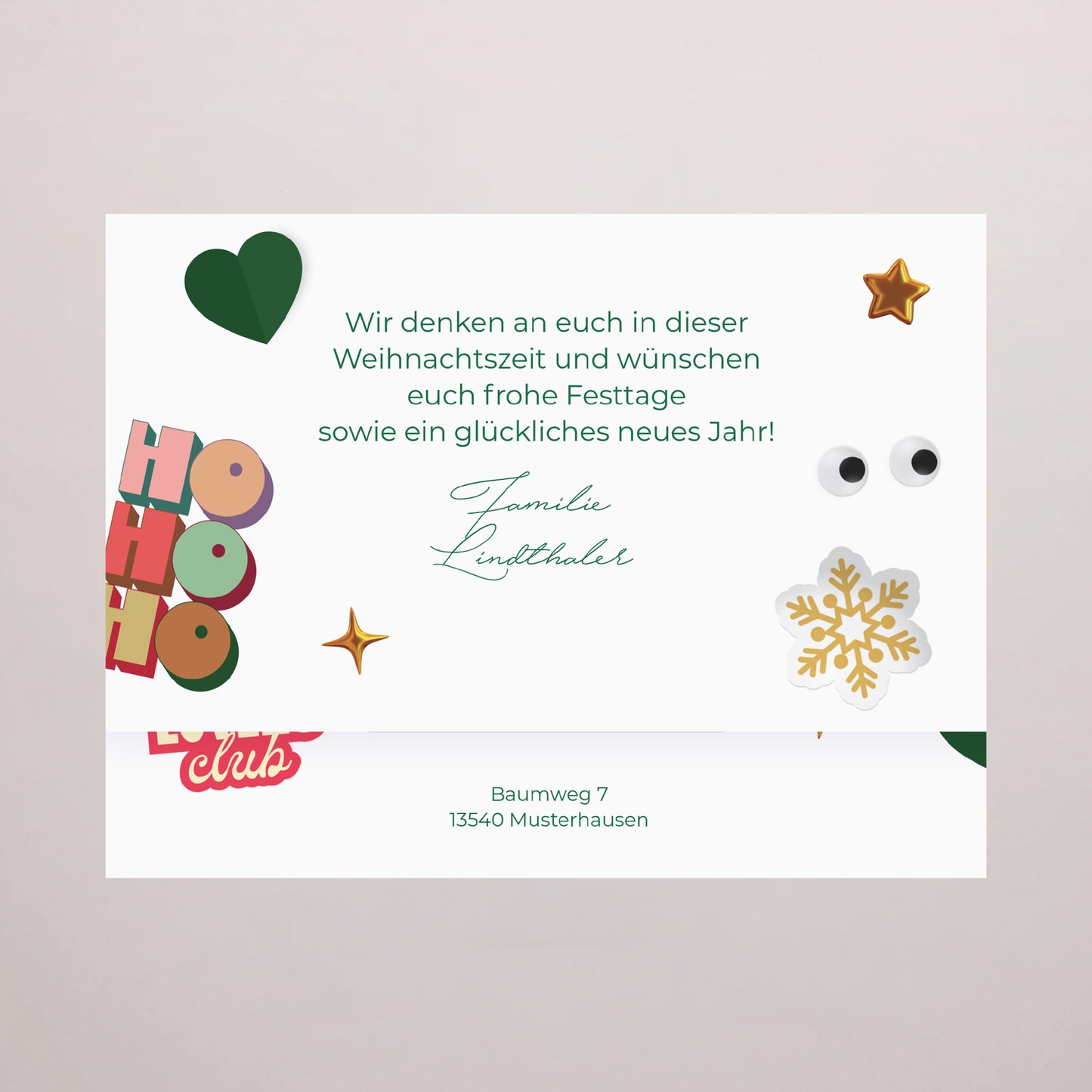 Schokokarte Weihnachten Schokoladenbox 6 Winter-Polares foto N° 4