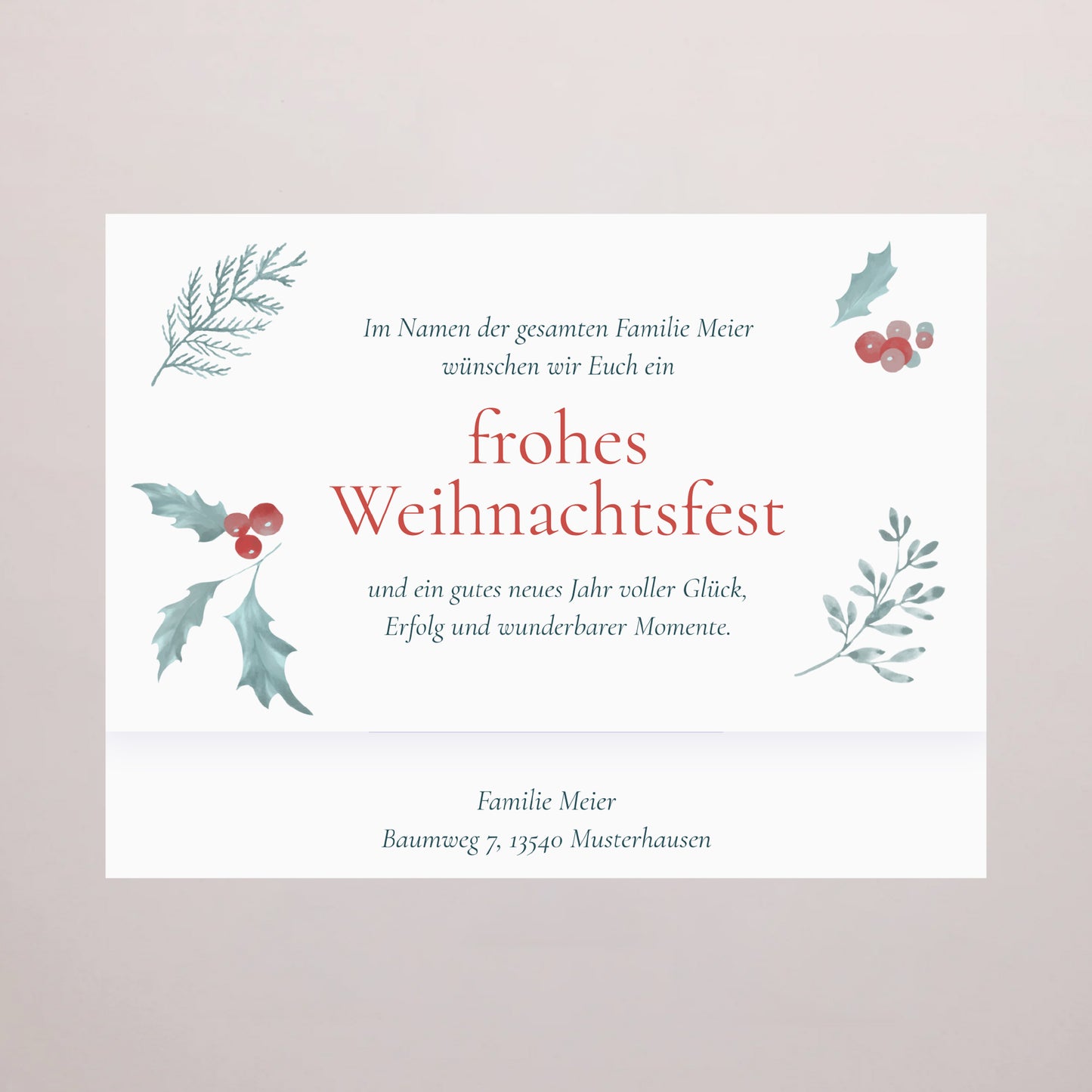 Personalisierte Schokoladenbox Weihnachten 6 Schokoladen Eichenblätter foto N° 4