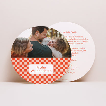 Weihnachtskarte Weihnachten Rund Weihnachtszauber foto N° 1