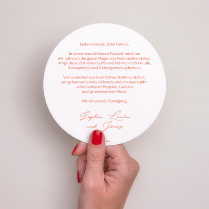 Weihnachtskarte Weihnachten Rund Weihnachtszauber foto N° 3