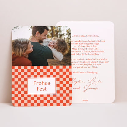 Weihnachtskarte Weihnachten Porträt, abgerundete Kanten Weihnachtszauber foto N° 1