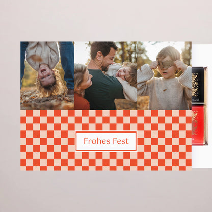 Personalisierte Schokoladenbox Weihnachten 6 Schokoladen Weihnachtszauber foto N° 2