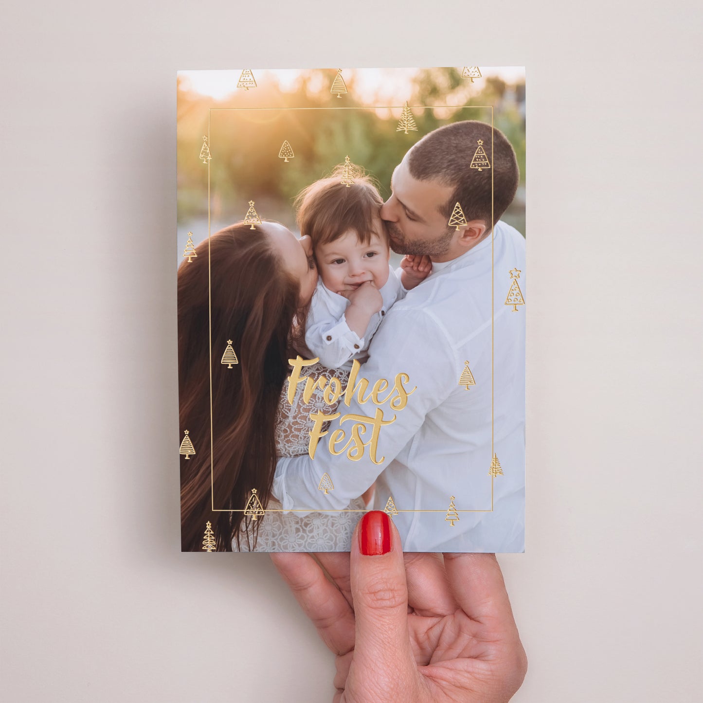 Weihnachtskarte Weihnachten Unter den Tannenzweigen foto N° 2