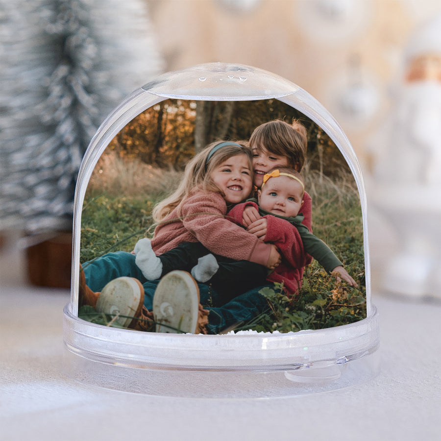 Schneekugel Weihnachten Glass Wertvolle Momente foto