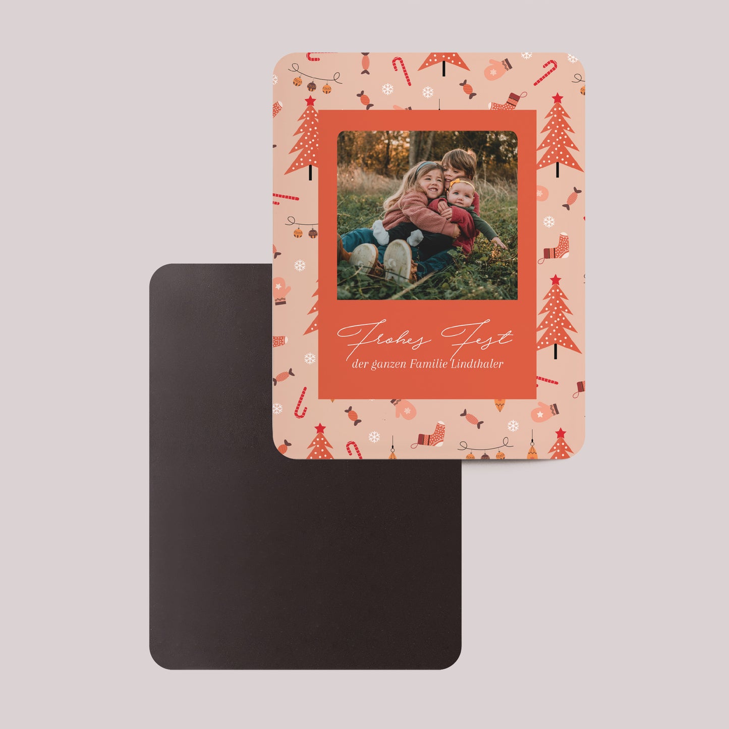 Weihnachtskarte Weihnachten Set von 8, magnetisch, rechteckig mit abgerundeten Ecken Wertvolle Momente foto N° 2