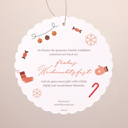 Weihnachtskarte Weihnachten Zum Aufhängen Wertvolle Momente foto N° 2