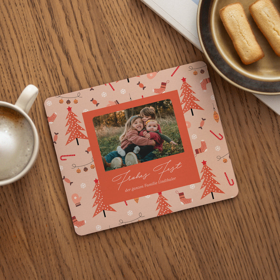 Mousepad Weihnachten Rechteck Wertvolle Momente foto