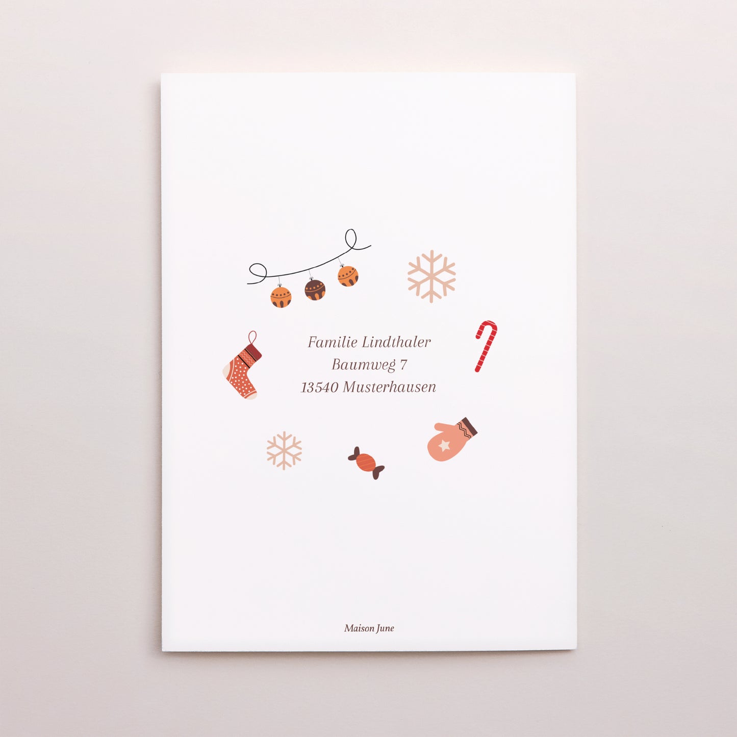 Weihnachtskarte Weihnachten Doppelflügelporträt Wertvolle Momente foto N° 3