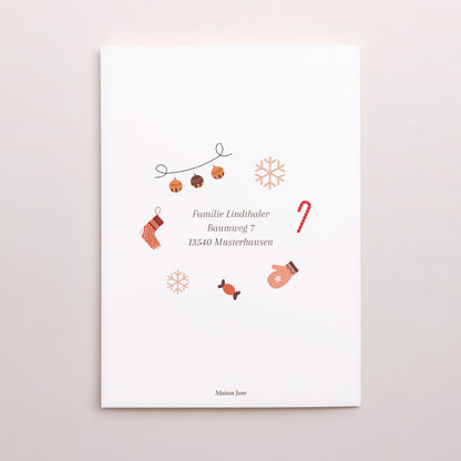 Weihnachtskarte Weihnachten Doppelflügelporträt Wertvolle Momente foto N° 3