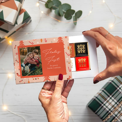 Personalisierte Schokoladenbox Weihnachten 6 Schokoladen Wertvolle Momente foto N° 1