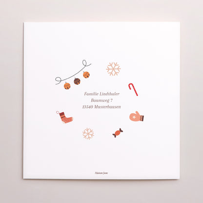 Weihnachtskarte Weihnachten Doppelflügelfenster Wertvolle Momente foto N° 3