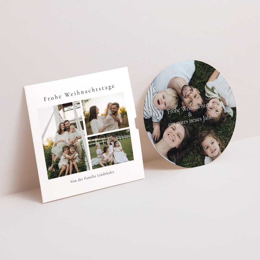 Weihnachtskarte Weihnachten Schallplattenhülle Weihnachten in Fotos foto