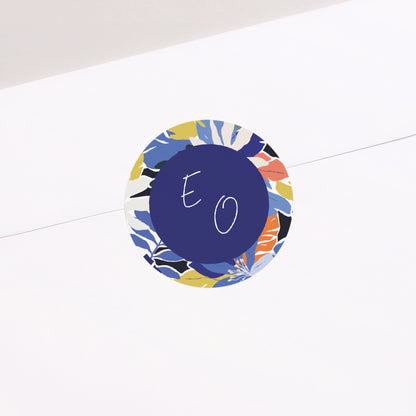 Sticker Hochzeit Rund Gefühlsstrauß foto N° 1