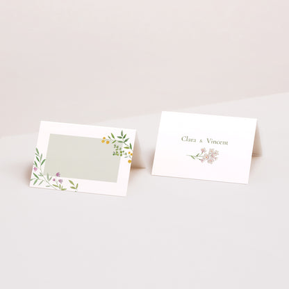 Tischkarten Hochzeit Quer Der Garten der Herzen foto N° 1