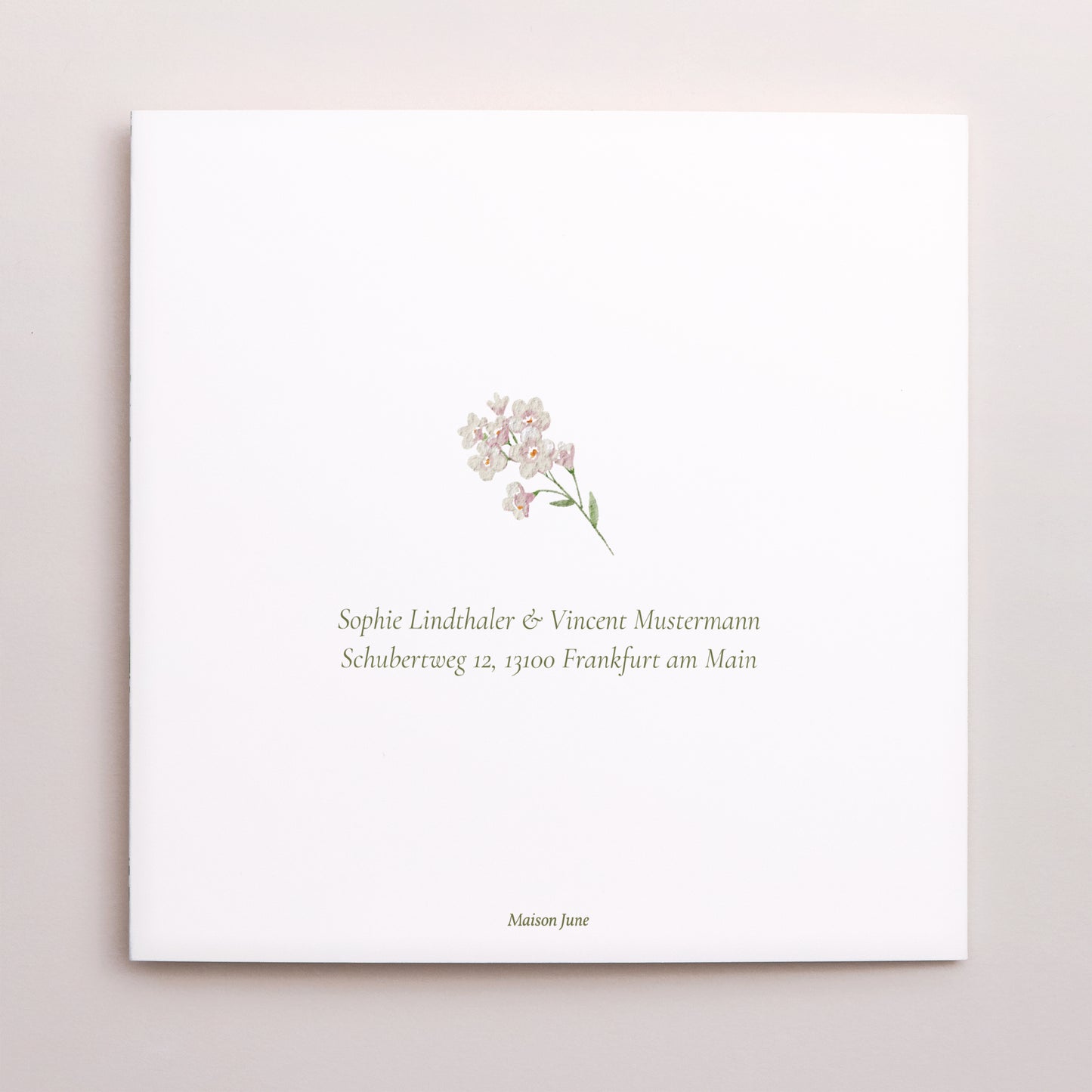 Hochzeitseinladung Triptychon Fensteröffnung Der Garten der Herzen foto N° 3