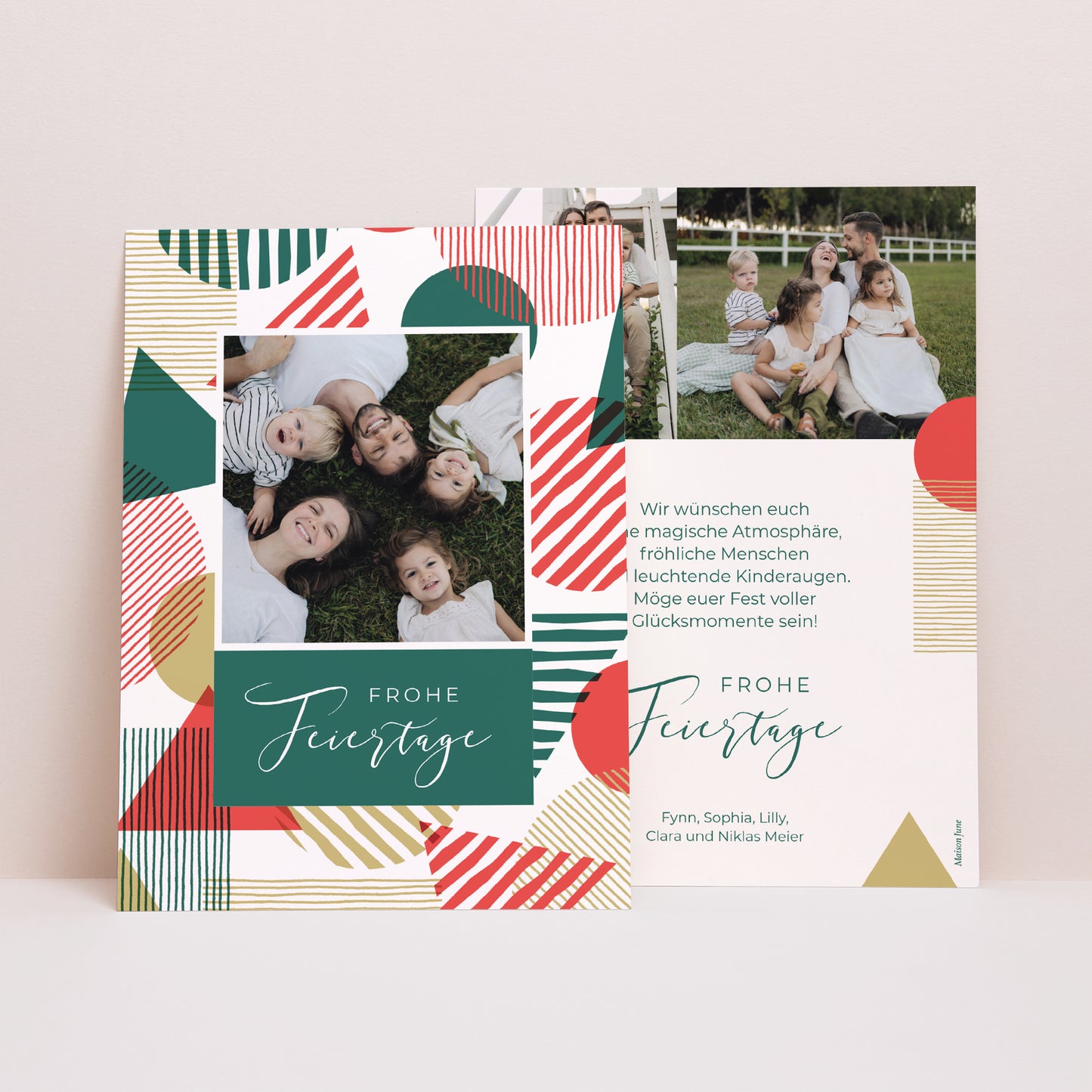 Weihnachtskarte Weihnachten Magie in Formen foto N° 1