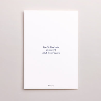 Weihnachtskarte Weihnachten Doppelter Porträtflügel Weihnachtsflocken foto N° 3