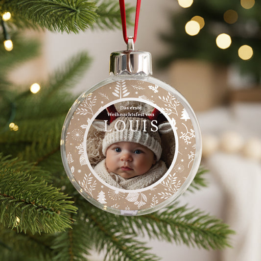 Weihnachtskugel Weihnachten Runde Weihnachtstraditionen foto