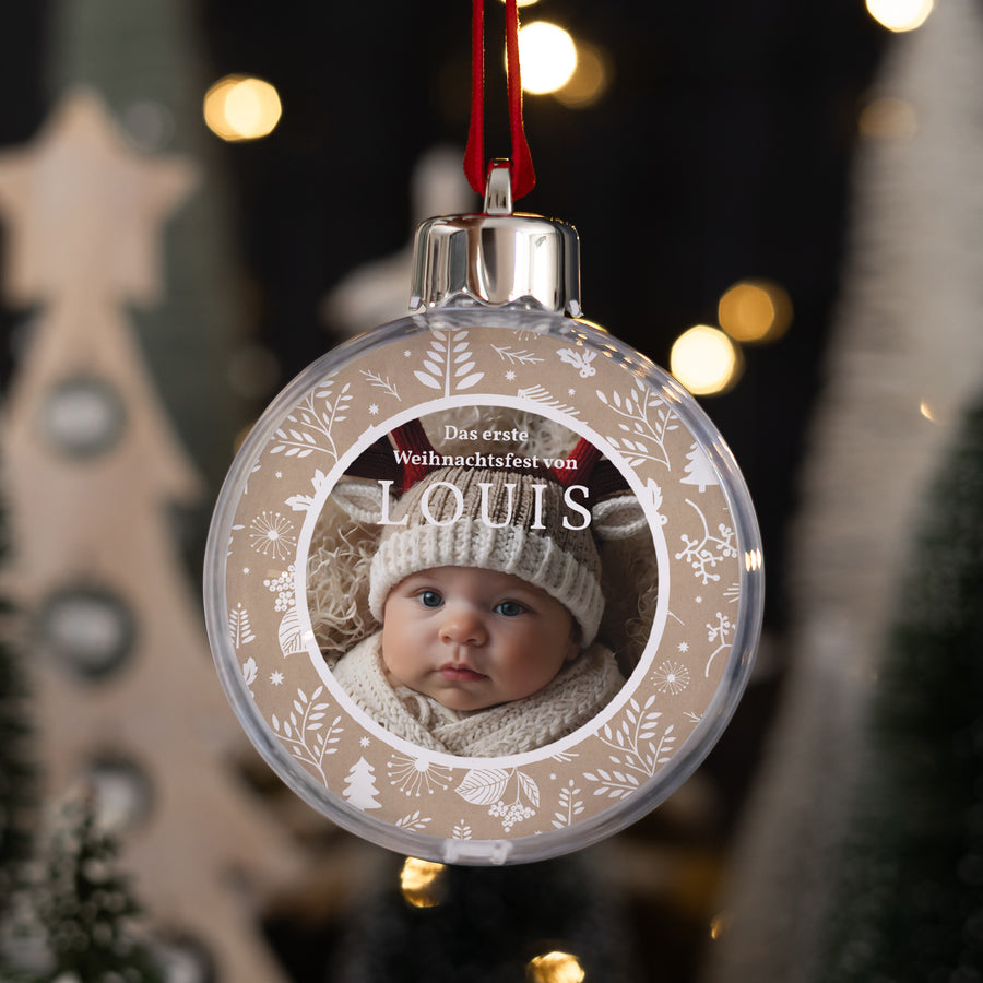 Weihnachtskugel Weihnachten Runde Weihnachtstraditionen foto
