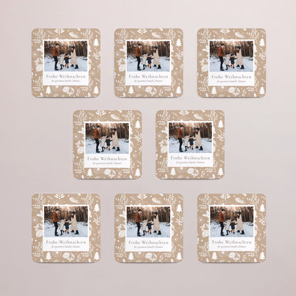Weihnachtskarte Weihnachten Set von 8, magnetisch, quadratisch mit abgerundeten Ecken Weihnachtstraditionen foto N° 3
