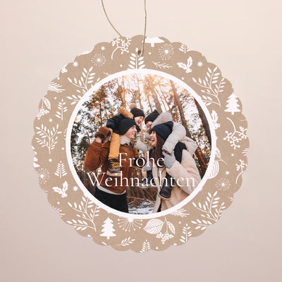 Weihnachtskarte zum Aufhängen