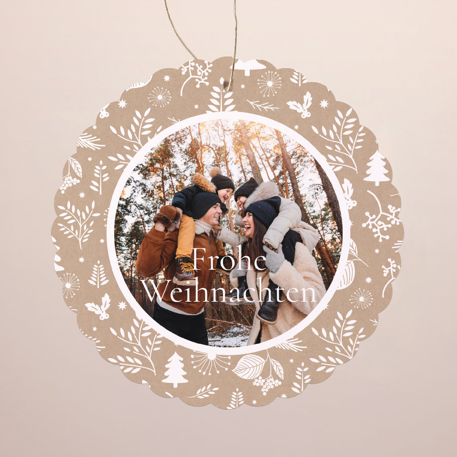 Weihnachtskarte Weihnachten Zum Aufhängen Weihnachtstraditionen foto