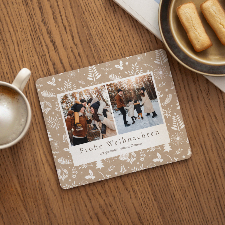 Mousepad Weihnachten Rechteck Weihnachtstraditionen foto