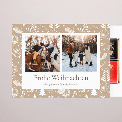Personalisierte Schokoladenbox Weihnachten 6 Schokoladen Weihnachtstraditionen foto N° 2