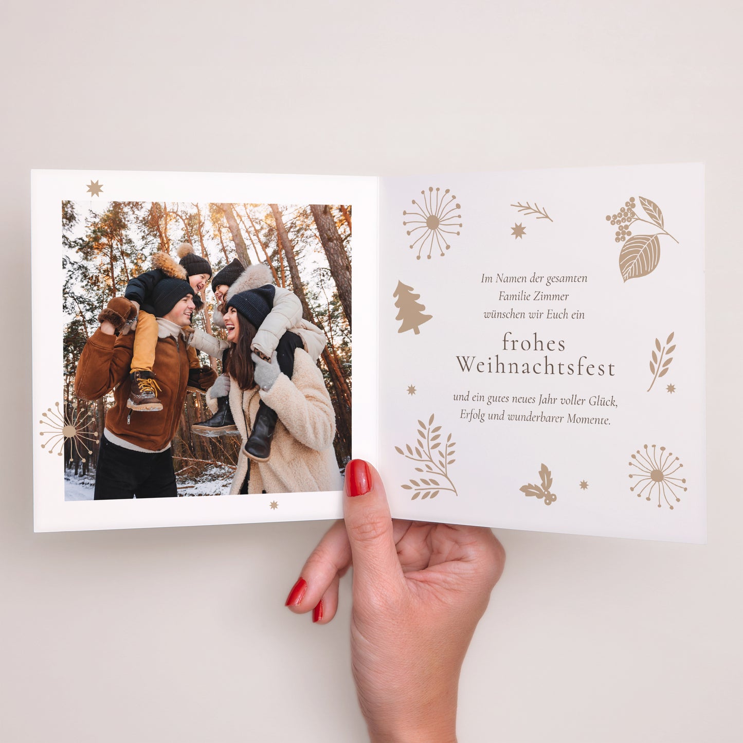 Weihnachtskarte Weihnachten Doppelflügelfenster Weihnachtstraditionen foto N° 2