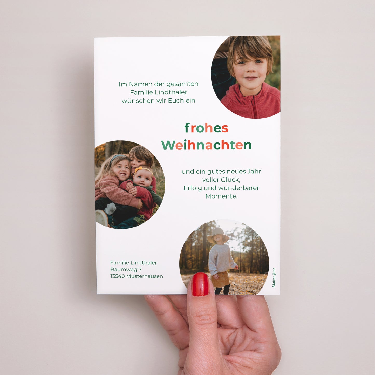 Weihnachtskarte Weihnachten Weihnachten in der Schwebe foto N° 3