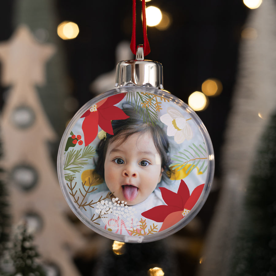 Weihnachtskugel Weihnachten Runde Weihnachtskranz foto
