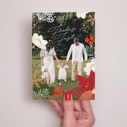 Weihnachtskarte Weihnachten Weihnachtskranz foto N° 2