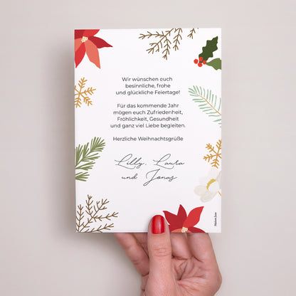 Weihnachtskarte Weihnachten Weihnachtskranz foto N° 3