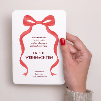 Weihnachtskarte Weihnachten Porträt, abgerundete Kanten Süße Weihnachten foto N° 3