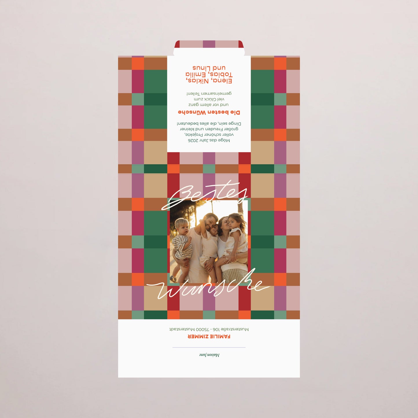 Personalisierte Schokoladenbox Weihnachten 6 Schokoladen Buntes Weihnachten foto N° 3