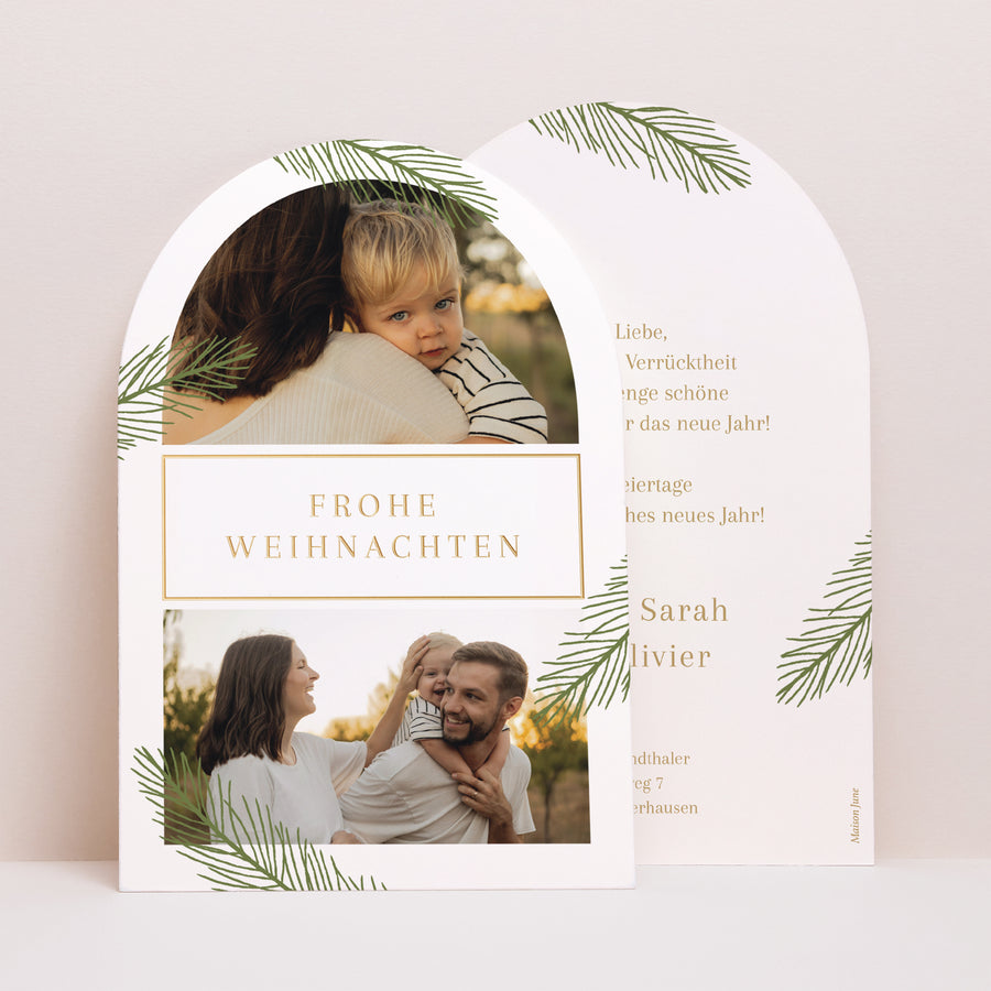 Weihnachtskarte Weihnachten Arche Weihnachtsfokus foto