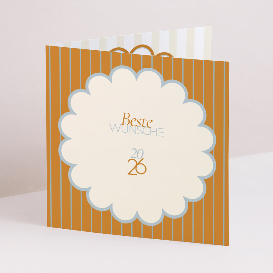 Weihnachtskarte Weihnachten Doppelflügelfenster Blaue Ambra foto