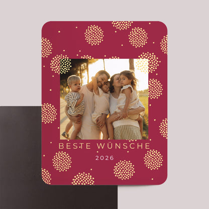 Weihnachtskarte Weihnachten Set von 8, magnetisch, rechteckig mit abgerundeten Ecken Der Wintersonnenwende foto N° 1